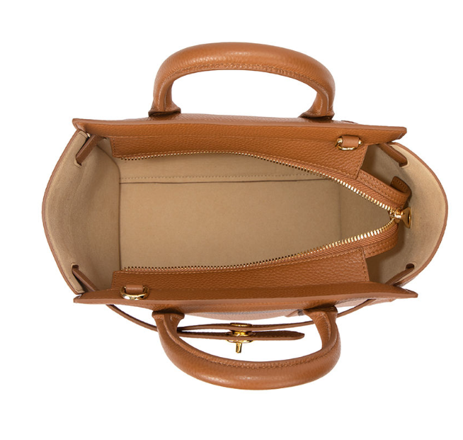 Retro Genuine Leather Women's Zipper Handbag