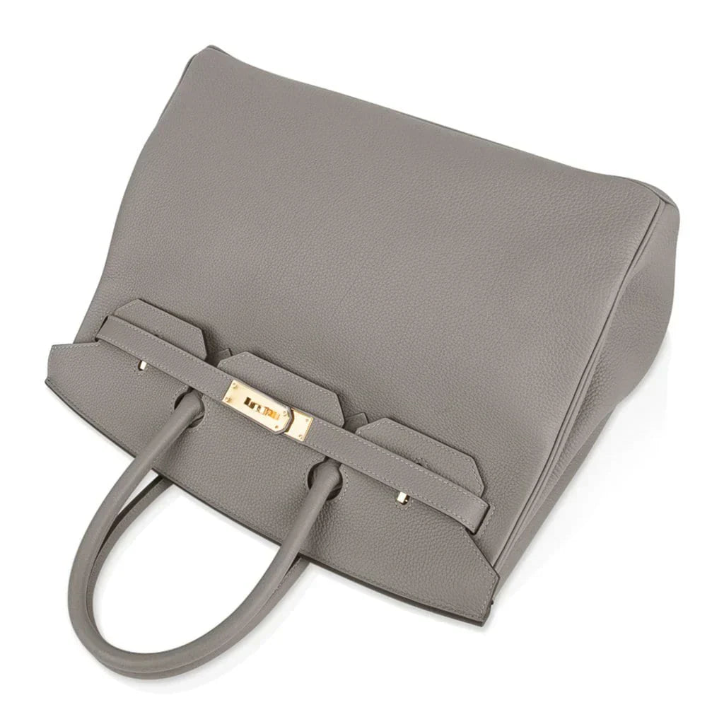 Birkin 35 Bag Gris Asphalte Togo Gold Hardware