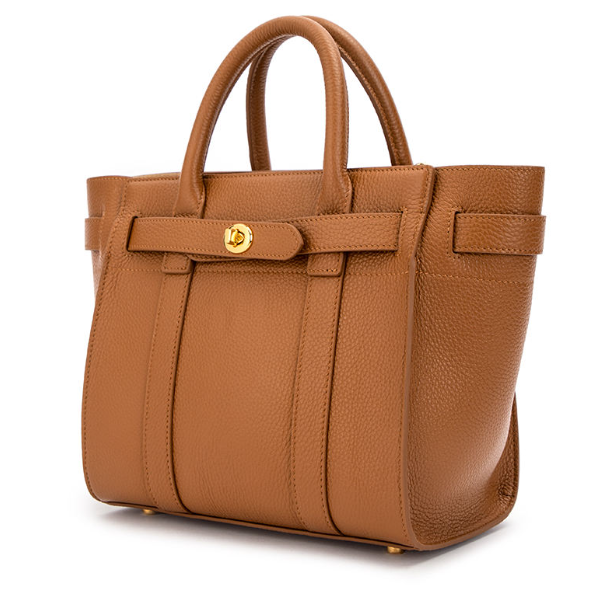 Retro Genuine Leather Women's Zipper Handbag