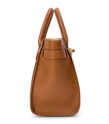 Retro Genuine Leather Women's Zipper Handbag