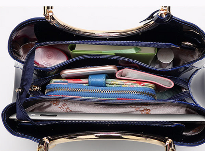 Popular Glossy Patent Leather Handbag