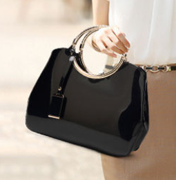Popular Glossy Patent Leather Handbag