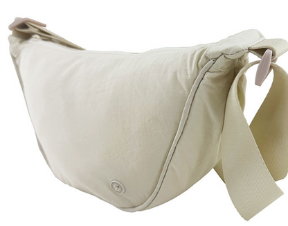 Eco-friendly Dumpling-shaped Waist Bag with Double-way Zipper
