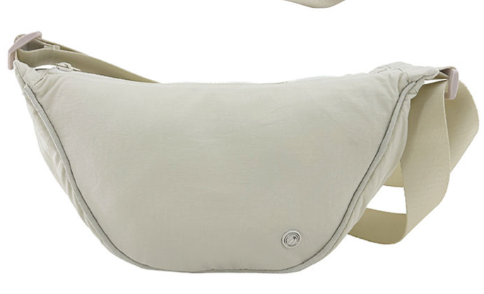 Eco-friendly Dumpling-shaped Waist Bag with Double-way Zipper