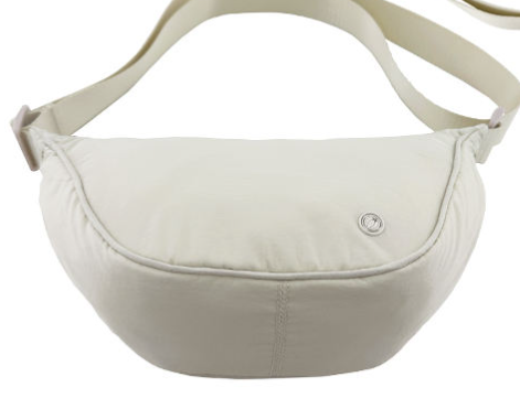 Eco-friendly Dumpling-shaped Waist Bag with Double-way Zipper