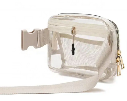 Transparent Cylindrical Waist Bag