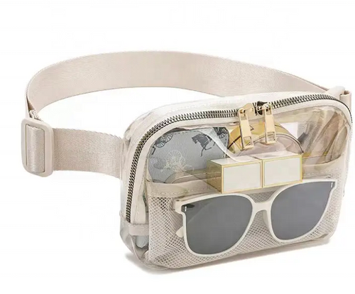 Transparent Cylindrical Waist Bag