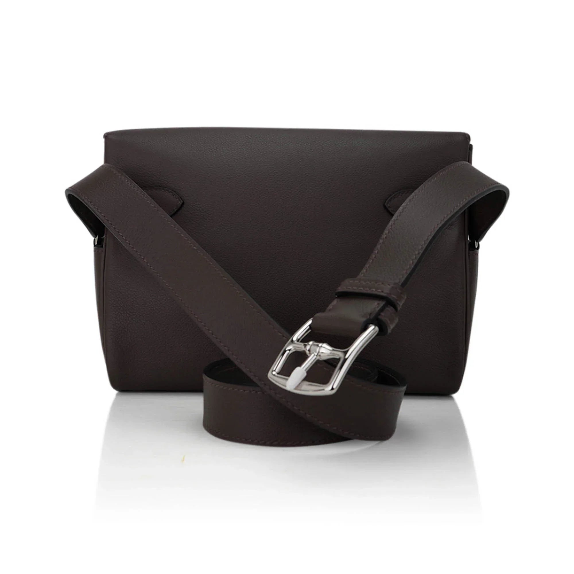 Kelly Messenger 25 Bag Ecorce Evercolor Leather with Palladium Hardware