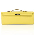 Kelly Cut Bag Clutch Souffre Rare to Find Epsom Leather