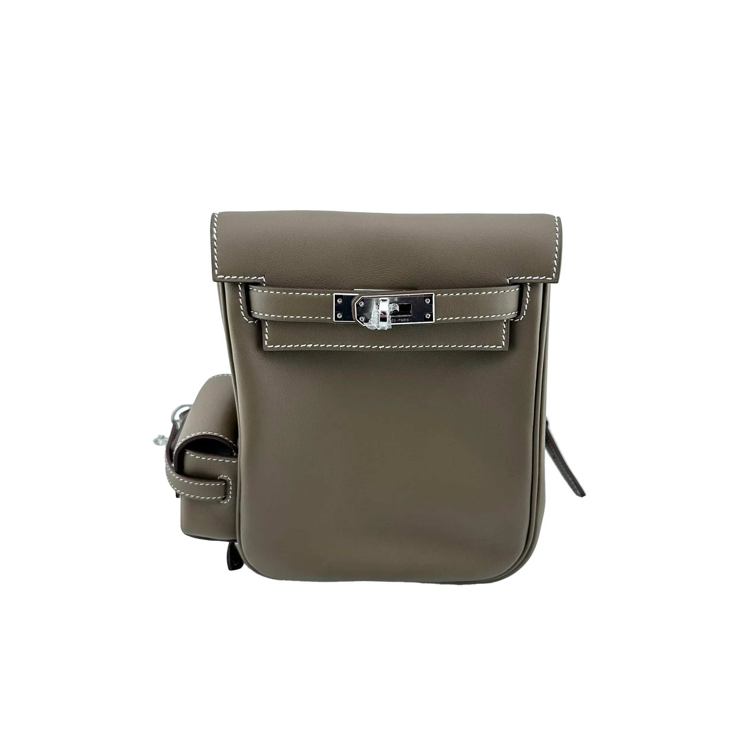 Kelly Jump Backpack Etoupe Swift with Palladium Hardware