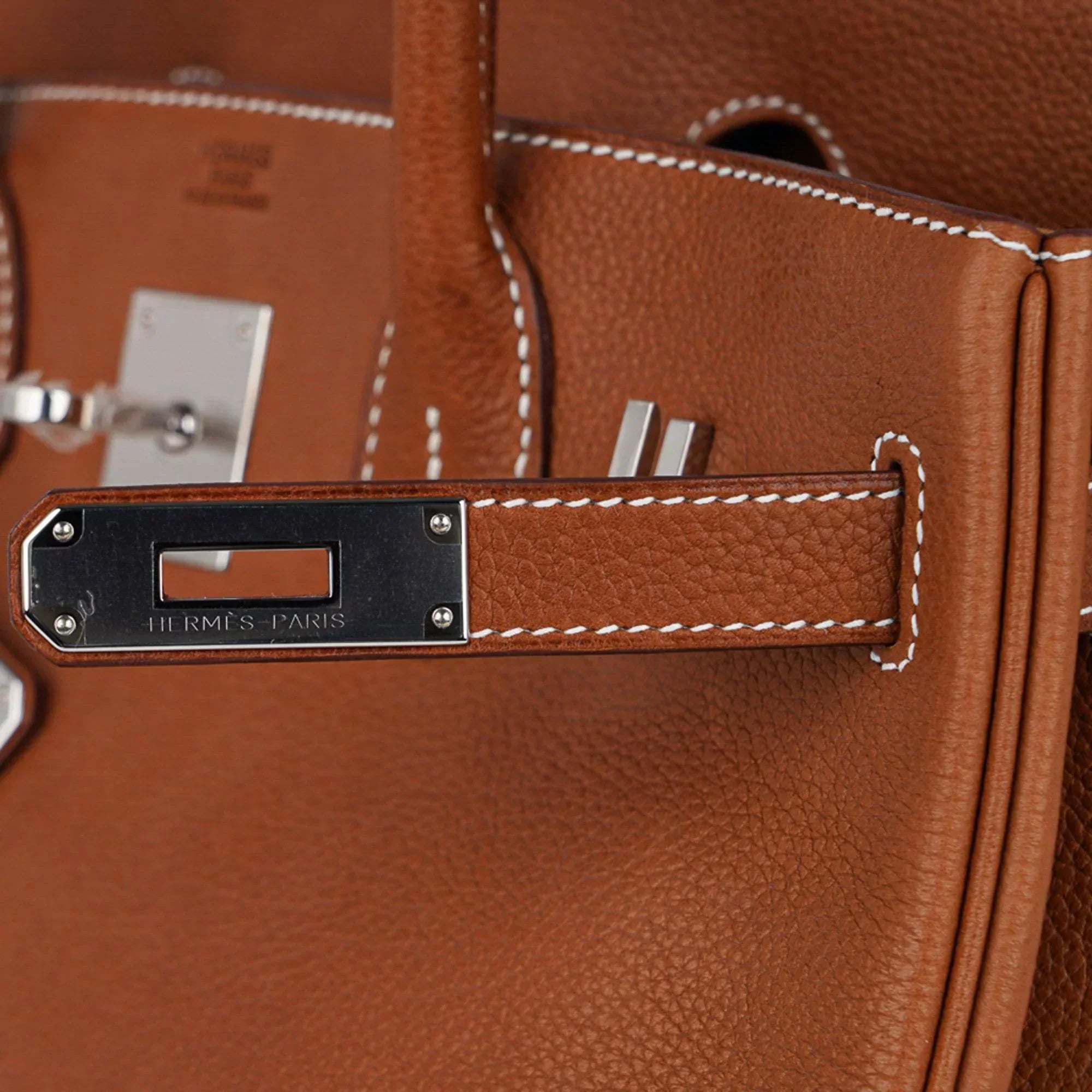 Birkin 30 Bag Barenia Faubourg Palladium Hardware