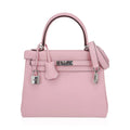 Kelly 25 Bag Rose Sakura Swift Leather with Palladium Hardware