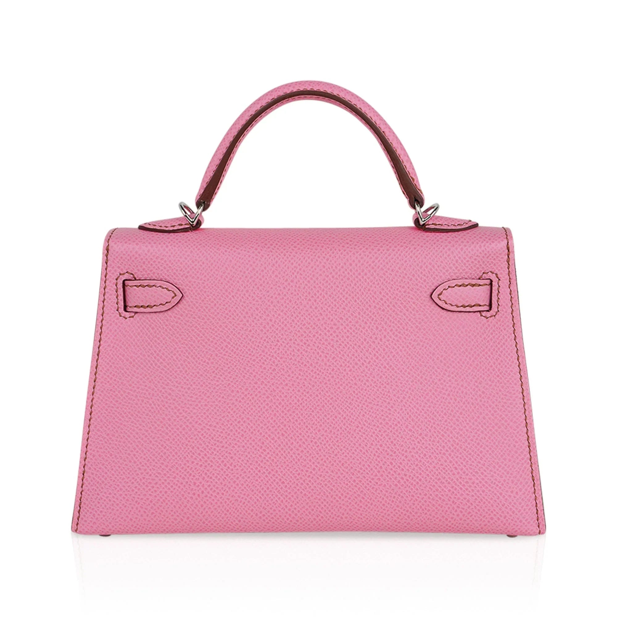 Mini Kelly 20 Sellier Bag in 5P Pink Bubblegum Epsom Leather with Palladium Hardware
